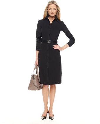 Michael Kors Techno Stretch Shirtdress - Lyst