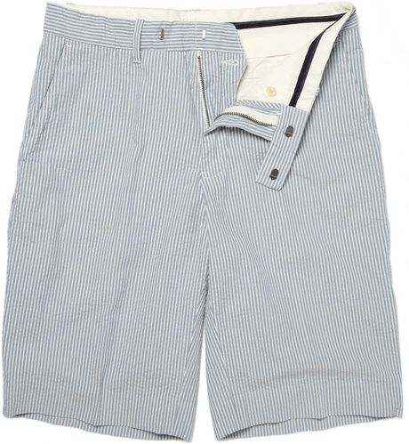 Polo Ralph Lauren Bradbury Seersucker Cotton Shorts in Blue for Men - Lyst