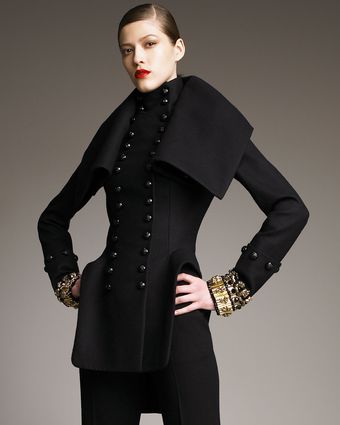 Alexander McQueen Three-in-one High-neck Double-breasted Jacket - Lyst
