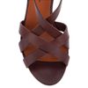 Michel Vivien Buckle Fastening Sandal in Brown (tabacco) - Lyst