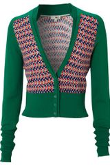 NW3 By Hobbs Nw3 Diamond Print Cardigan, Apple Multi