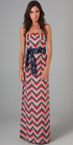 Milly Strapless Hostess Gown - Lyst