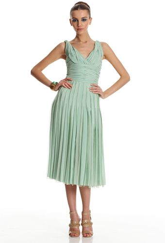 Oscar de la Renta Twisted Strap Dress - Lyst