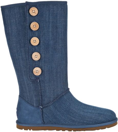 long denim boots