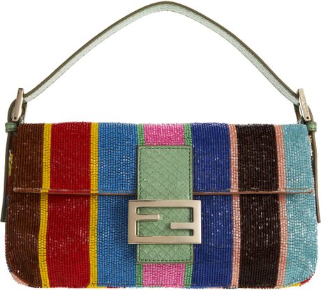 Fendi Beaded Baguette in Multicolor (multi) - Lyst