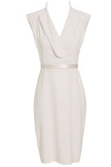 Alexander McQueen Belted Crepe Pencil Dress