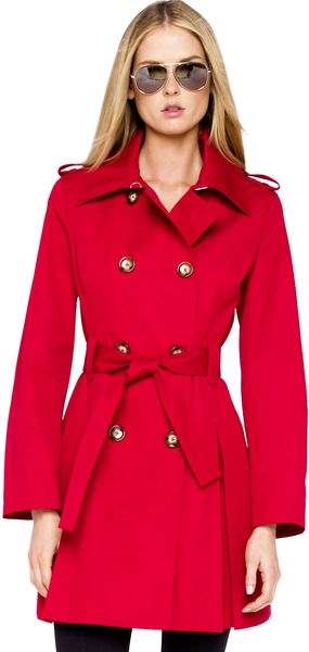 Michael Kors Michael Pleated Trench - Lyst
