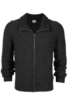 C P Company Zip Front Cardigan - Lyst