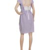 Carven Striped Cotton Dress with Cutouts in Purple (lavender) - Lyst