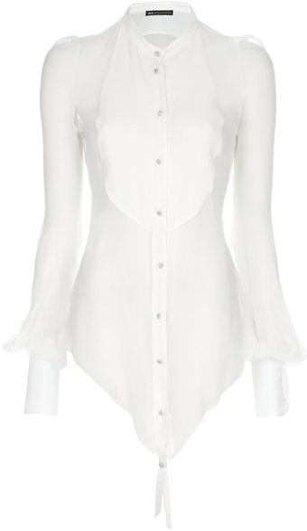 Daniele Alessandrini Bib Detail Shirt - Lyst