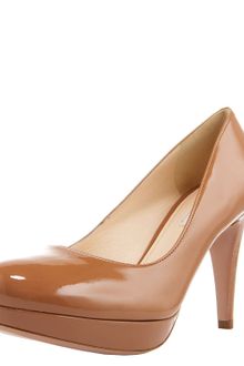Prada Patent Mid-heel Pump - Lyst
