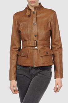 Fay Leather Outerwear - Lyst