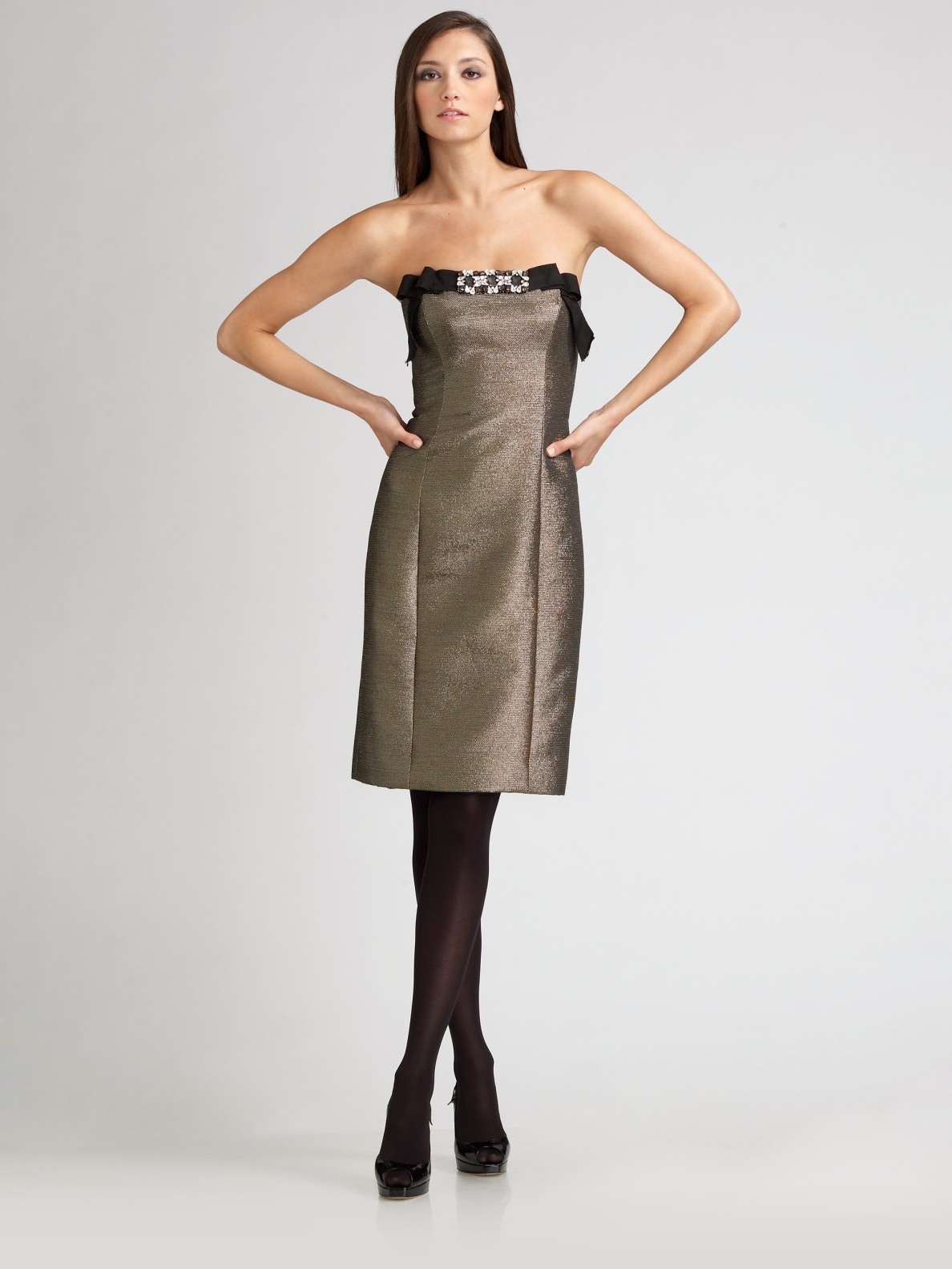 embellished cocktail dress