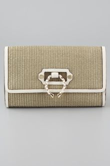 Nanette Lepore Straw Clutch - Lyst
