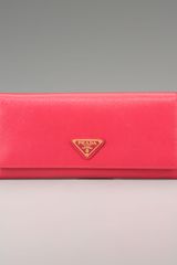 Prada Saffiano Continental Wallet