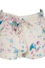 Iro Maurine Cream Silk Shorts