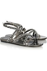 Camilla Skovgaard Chain-embellished Leather Sandals