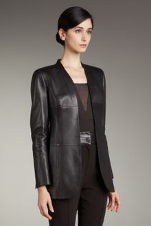Akris Hook-and-eye Napa Jacket - Lyst