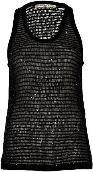 Balenciaga Sequin Tank in Black - Lyst