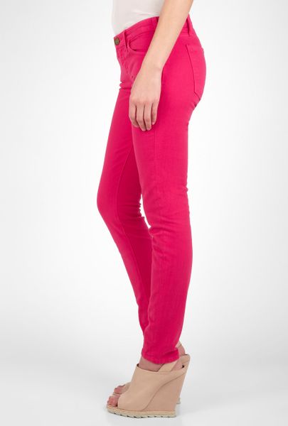 bright pink jeans