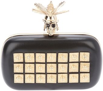 Alexander McQueen Skull Detail Clutch - Lyst