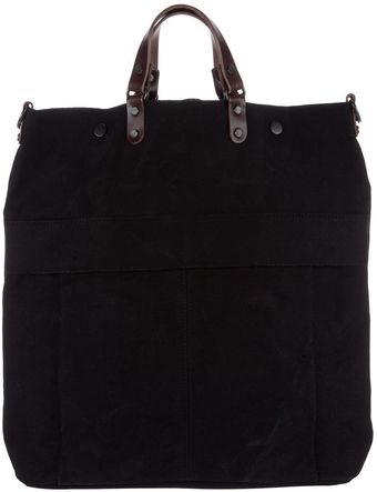Baggy Port Canvas and Leather Shopper - Lyst