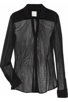 Dion Lee Silk-tulle Shirt - Lyst