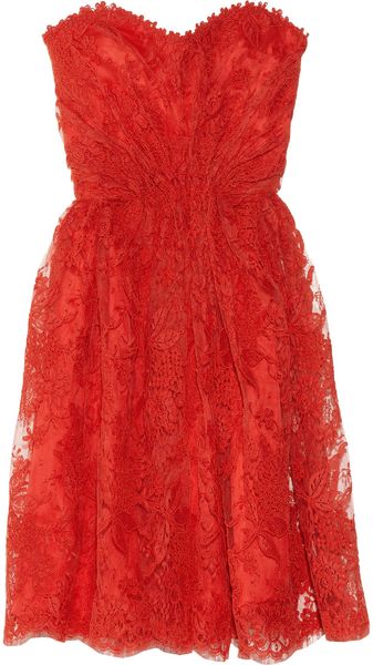 Issa Lace Strapless Dress - Lyst