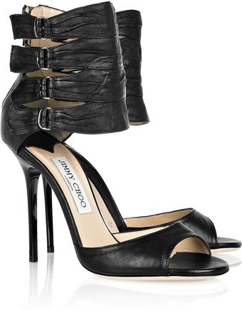 Jimmy Choo Opera Ankle-strap Leather Sandals - Lyst