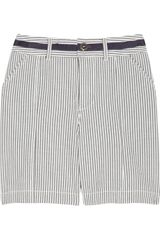 Juicy Couture Striped Cotton-seersucker Shorts