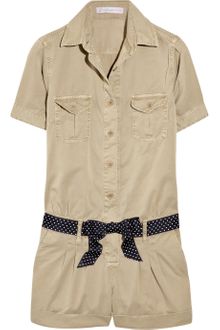 Paul & Joe Sister Belted Cotton-twill Playsuit - Lyst