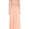 Rachel Gilbert Samara Embellished Silkchiffon Gown in Pink (silver) - Lyst