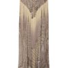 Roberto Cavalli Fringed Snakeprint Silkchiffon Maxi Skirt in Brown (snake) - Lyst