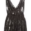 Rosamosario Kate Mini Chantilly Lace Dress in Brown (black) - Lyst
