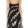 Zac Posen Printed Silkchiffon and Mesh Dress in Black - Lyst
