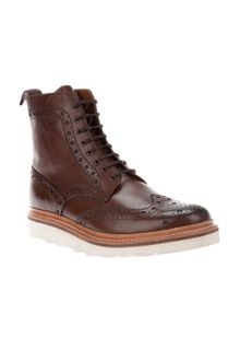 Grenson Brogue Boot - Lyst