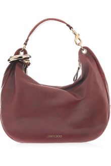 Jimmy Choo Solar Leather and Snakeskin Hobo Bag - Lyst