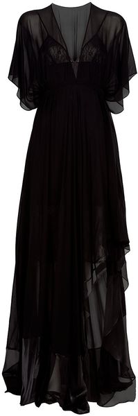  Draped Full Length Dress 