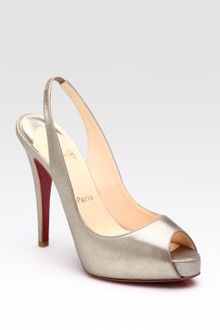 Christian Louboutin No Prive 120 Slingback Pumps - Lyst