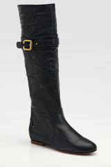 Chloé Flat Buckle Boots