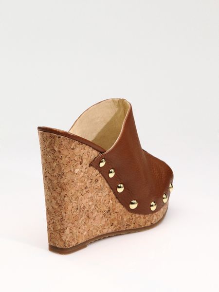michael kors cork wedges
