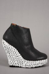 Jeffrey Campbell Ticket In Black Multi Paint Splatter