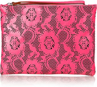  Laser-cut Leather Clutch 