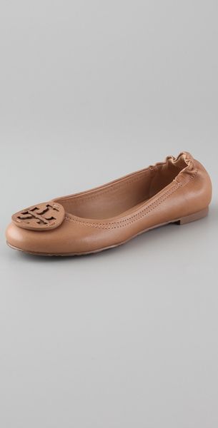 tory burch tan reva flats