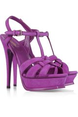 Yves Saint Laurent Tribute Suede Sandals