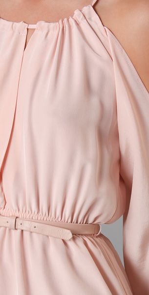 bec and bridge pink long sleeve dress