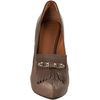 Givenchy Dark Taupe Leather Golf Fringe Platform Pumps in Brown (taupe) - Lyst