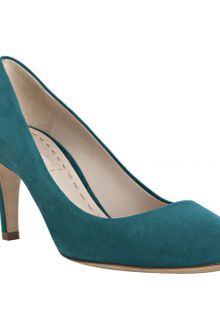 Miu Miu Turquoise Suede Pumps - Lyst