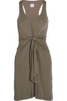 Halston Heritage Tie-front Jersey Dress - Lyst