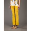Dondup Cropped Flare Jean in Yellow - Lyst